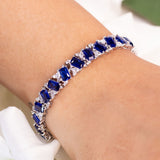 Aressa Sapphire Blue Tennis Bracelet