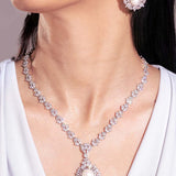 Cherley White Diamante Necklace Set