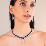 Isabelle Sapphire Blue Necklace Set
