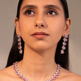 Scarlett Sapphire Pink Necklace Set