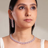 Milly Sapphire Pink Necklace Set