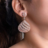 Magnolia Pink Enamel Earrings