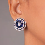 Vespara Sapphire Blue Stud Earrings