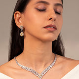 Veloria Sapphire Yellow Necklace Set