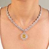 Elaria Yellow Pendant Set