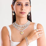 Christina Yellow Layered Necklace Set