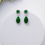 Alina Green Drop Earrings