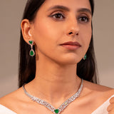 Veloria Emerald Green Necklace Set