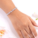 Zinnara White Diamante Tennis Bracelet