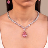 Daphne Pink Pendant Set
