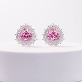 Jade Pink Stud Earrings