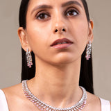 Mirabelle Sapphire Pink Necklace Set