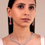 Daphne Pink Pendant Set