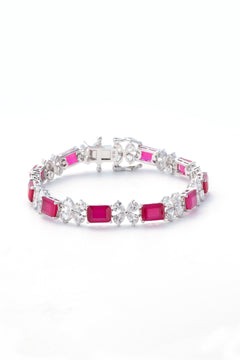 Valena Ruby Red Tennis Bracelet