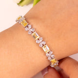 Valena Sapphire Yellow Tennis Bracelet
