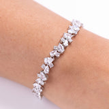 Zinnara White Diamante Tennis Bracelet