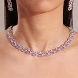 Milly Sapphire Pink Necklace Set