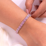 Liana Sapphire Pink Tennis Bracelet