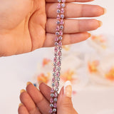 Viora Pink Tennis Bracelet