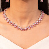 Scarlett Sapphire Pink Necklace Set