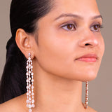 Noira Crystal Rose Gold Diamanté Earrings