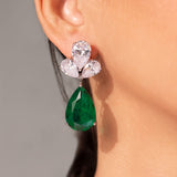Solara Emerald Green Drop Earrings