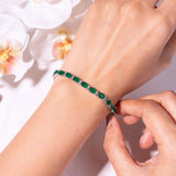 Camilia Emerald Green Tennis Bracelet