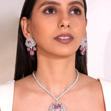 Seraphine Sapphire Pink Necklace Set