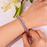 Lunessa Pink Tennis Bracelet