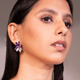 Marbella Purple Stud Earrings