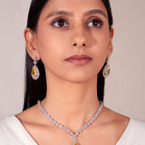 Oria Sapphire Yellow Pendant Set