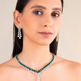 Isabelle Emerald Green Necklace Set