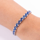 Liana Sapphire Blue Tennis Bracelet