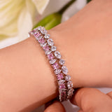 Lunessa Pink Tennis Bracelet