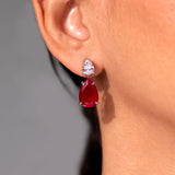 Andie Ruby Red Pendant Set