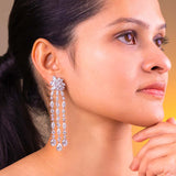 Eliora Silver Diamanté Earrings