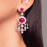Bianca Ruby Red Necklace Set