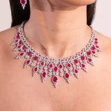 Kathy Ruby Pink Necklace Set