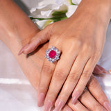 Evelyn Ruby Red Ring