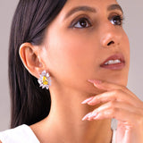 Belina Yellow Stud Earrings