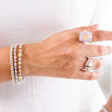 Serena Yellow Tennis Bracelet Stack