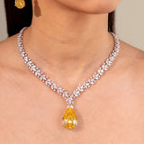 Daphne Yellow Pendant Set