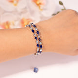 Viora Sapphire Blue Tennis Bracelet