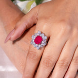 Evelyn Ruby Red Ring