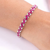 Liana Ruby Pink Tennis Bracelet