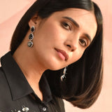 Amber Luxe Black Dangles
