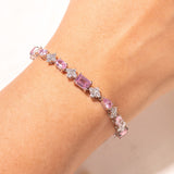 Kayla Sapphire Pink Tennis Bracelet