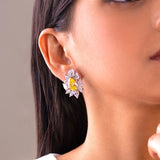 Belina Yellow Stud Earrings