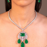 Seraphine Emerald Green Necklace Set