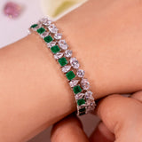 Lunessa Green Tennis Bracelet